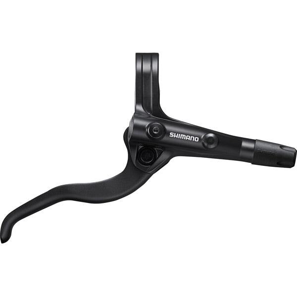 Shimano MT Brake Lever in black alloy with ergonomic 2-finger design and adjustable reach dial for hydraulic disc brakes