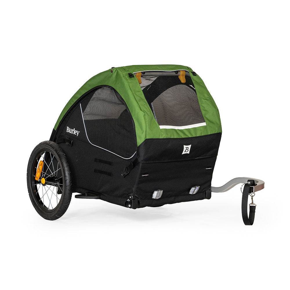 Burnley Tail Wagon Pet Trailer for bikes, featuring lightweight design and compact fold for easy transport.