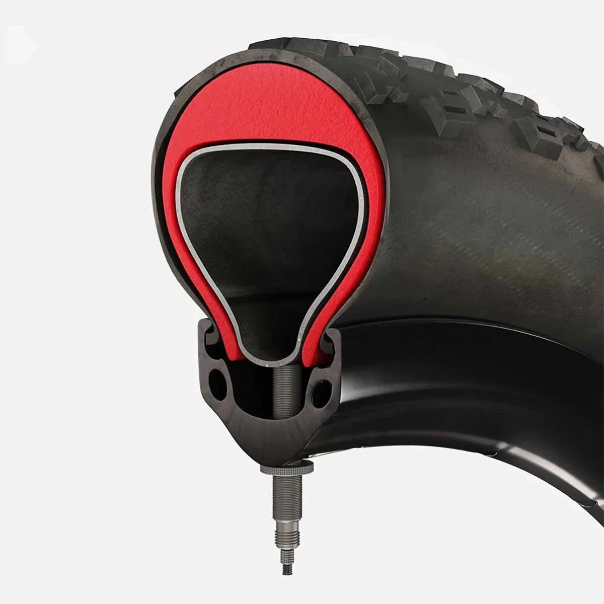 Tannus Armor Tyre Insert 20" x 1.95-2.5 cross-section showing puncture protection layer.