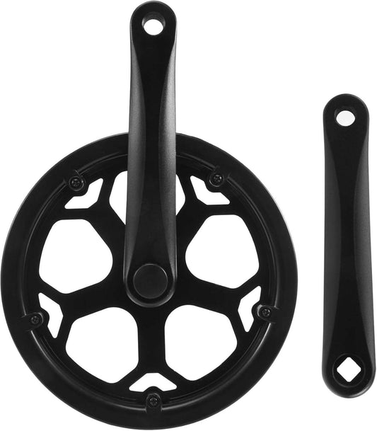 Charged F1 Hub Crankset 42T for bicycles, black component set.