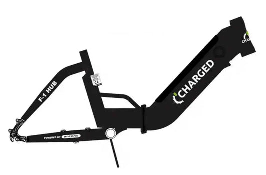Charged F1 Hub Frame in customizable paint color, available in 8-10 weeks.