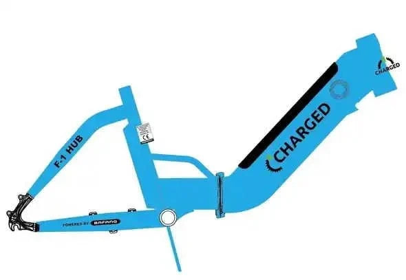 Charged F1 Hub FrameCharged F1 Hub Frame Ordered to your paint colour Wait time aprox 8 - 10  Weeks
