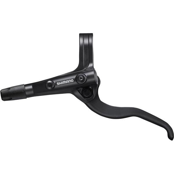 Shimano MT Brake Lever with 2-finger alloy design and slim reservoir.